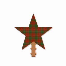 ScotsTee Shop Scottish Hay Ancient Tartan Wooden Christmas Tree Topper