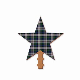 ScotsTee Shop Scottish Lauder Dress Tartan Wooden Christmas Tree Topper
