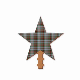 ScotsTee Shop Scottish MacBain Dress Tartan Wooden Christmas Tree Topper