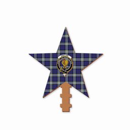 ScotsTee Shop Scottish Sinclair Dress Dance Crest Tartan Wooden Christmas Tree Topper