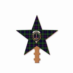 ScotsTee Shop Scottish Rankin Dalgleish Crest Tartan Wooden Christmas Tree Topper
