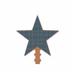 ScotsTee Shop Scottish McKerrell of Hillhouse Dress Tartan Wooden Christmas Tree Topper