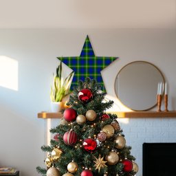 ScotsTee Shop Scottish Maitland SC Tartan Wooden Christmas Tree Topper
