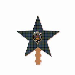 ScotsTee Shop Scottish Cameron of Erracht Ancient Crest Tartan Wooden Christmas Tree Topper