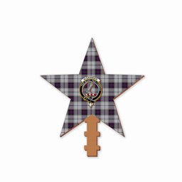 ScotsTee Shop Scottish Alexander of Menstry Dress Crest Tartan Wooden Christmas Tree Topper