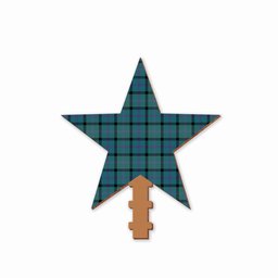 ScotsTee Shop Scottish Thomson Ancient Tartan Wooden Christmas Tree Topper
