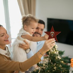 ScotsTee Shop Scottish MacColl Crest Tartan Wooden Christmas Tree Topper