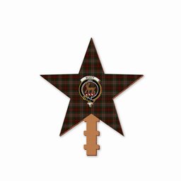 ScotsTee Shop Scottish Scott Hunting Crest Tartan Wooden Christmas Tree Topper