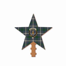 ScotsTee Shop Scottish MacDouall Crest Tartan Wooden Christmas Tree Topper
