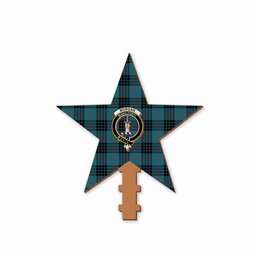 ScotsTee Shop Scottish Morgan Ancient Crest Tartan Wooden Christmas Tree Topper