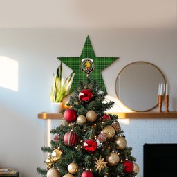 ScotsTee Shop Scottish Foster Hunting Crest Tartan Wooden Christmas Tree Topper