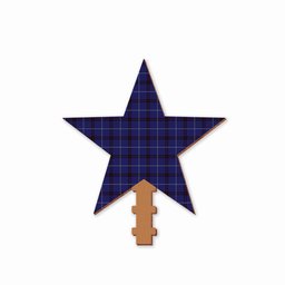 ScotsTee Shop Scottish McCallie Tartan Wooden Christmas Tree Topper