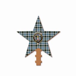 ScotsTee Shop Scottish MacKendrick Dress Crest Tartan Wooden Christmas Tree Topper