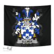 Irish Ellmer Coat of Arms Family Crest Ireland Tapestry Irish Tapestry