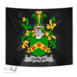 Irish Curley or McTurley Coat of Arms Family Crest Ireland Tapestry Irish Tapestry