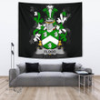 Irish Flood Coat of Arms Family Crest Ireland Tapestry Irish Tapestry