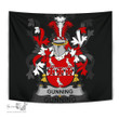 Irish Gunning or O'Gunning Coat of Arms Family Crest Ireland Tapestry Irish Tapestry