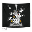 Irish Hanson or O'Hanson Coat of Arms Family Crest Ireland Tapestry Irish Tapestry