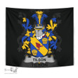 Irish Tilson Coat of Arms Family Crest Ireland Tapestry Irish Tapestry