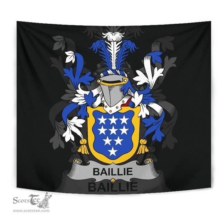 Irish Baillie Coat of Arms Family Crest Ireland Tapestry Irish Tapestry