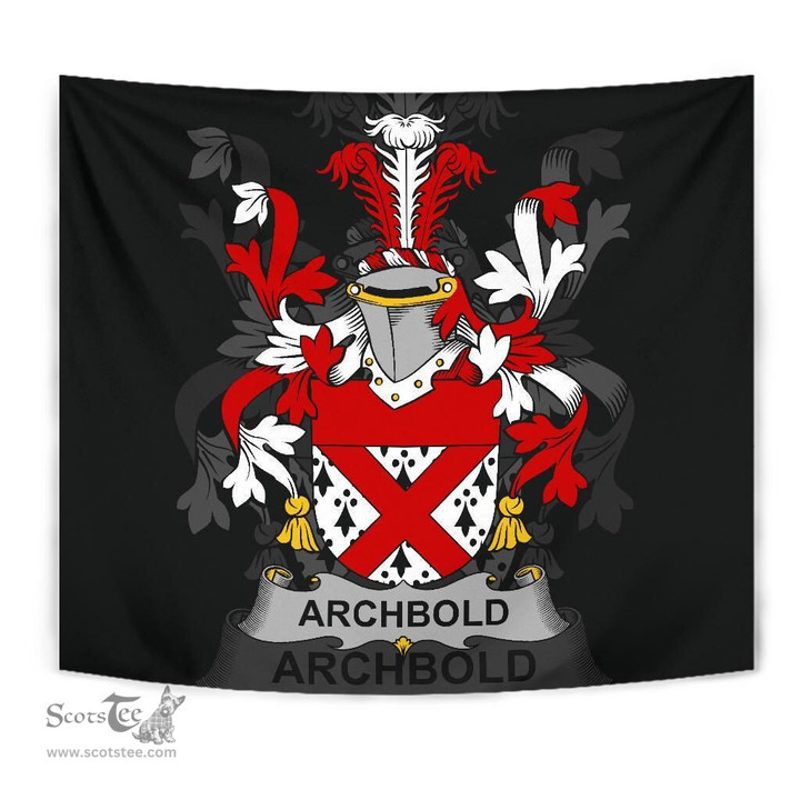 Irish Archbold Coat of Arms Family Crest Ireland Tapestry Irish Tapestry