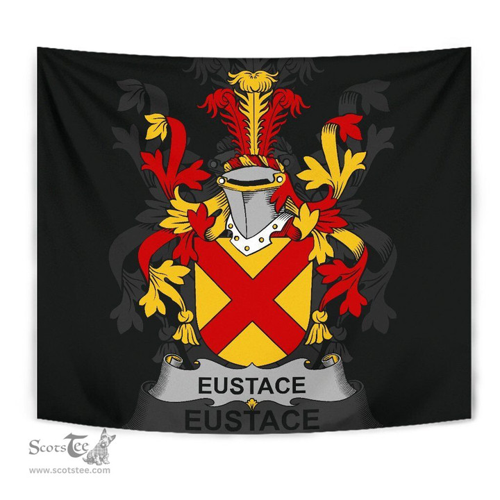 Irish Eustace Coat of Arms Family Crest Ireland Tapestry Irish Tapestry
