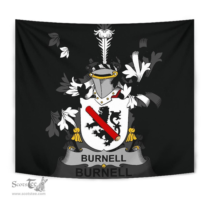 Irish Burnell Coat of Arms Family Crest Ireland Tapestry Irish Tapestry