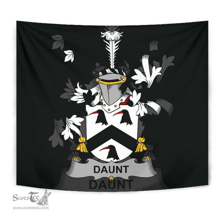Irish Daunt Coat of Arms Family Crest Ireland Tapestry Irish Tapestry