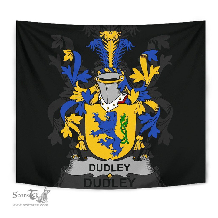 Irish Dudley Coat of Arms Family Crest Ireland Tapestry Irish Tapestry