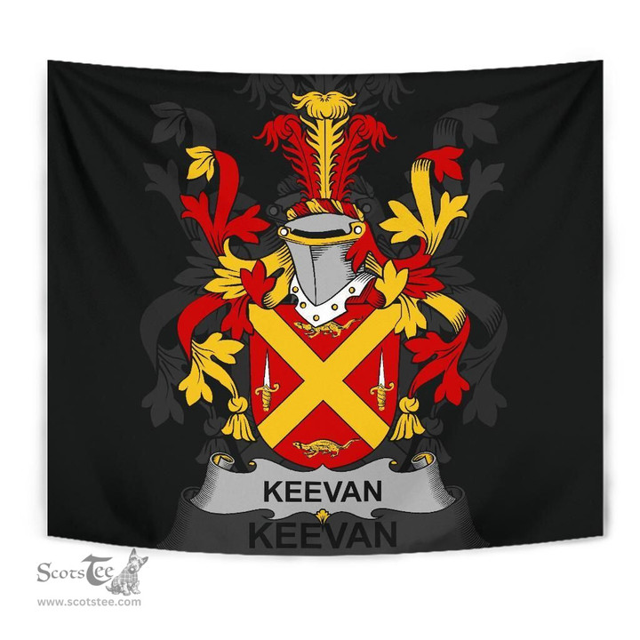 Irish Keevan or O'Kevane Coat of Arms Family Crest Ireland Tapestry Irish Tapestry