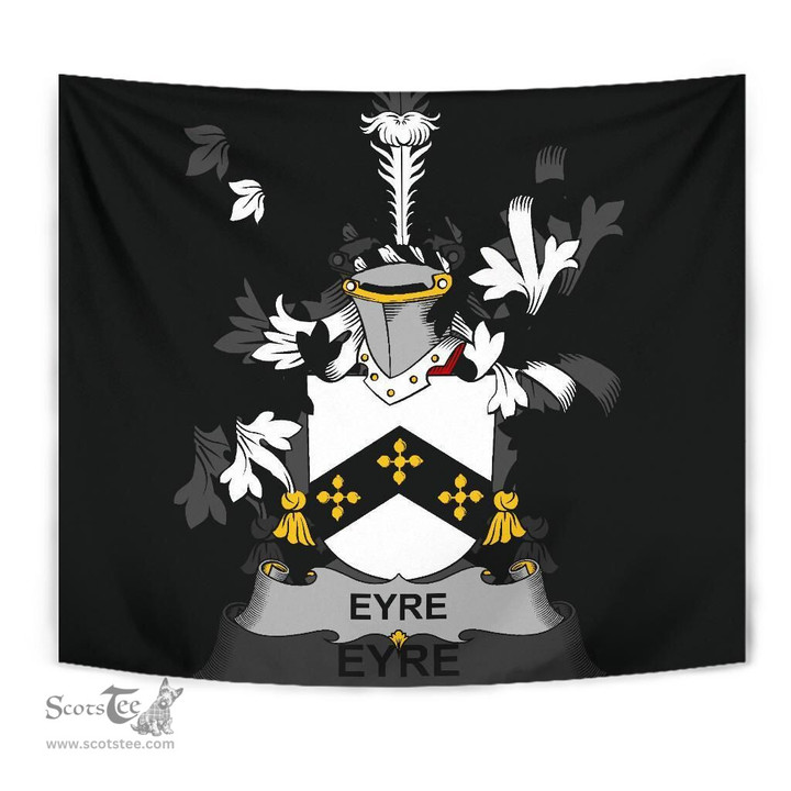 Irish Eyre Coat of Arms Family Crest Ireland Tapestry Irish Tapestry