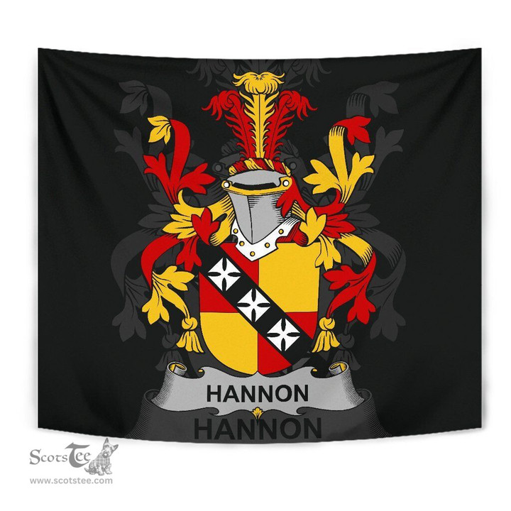 Irish Hannon or O'Hannon Coat of Arms Family Crest Ireland Tapestry Irish Tapestry