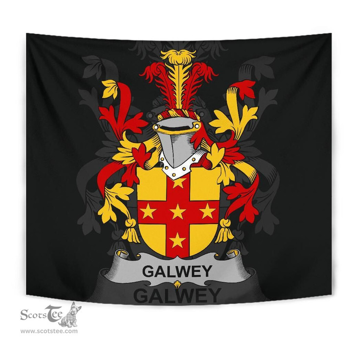 Irish Galwey Coat of Arms Family Crest Ireland Tapestry Irish Tapestry