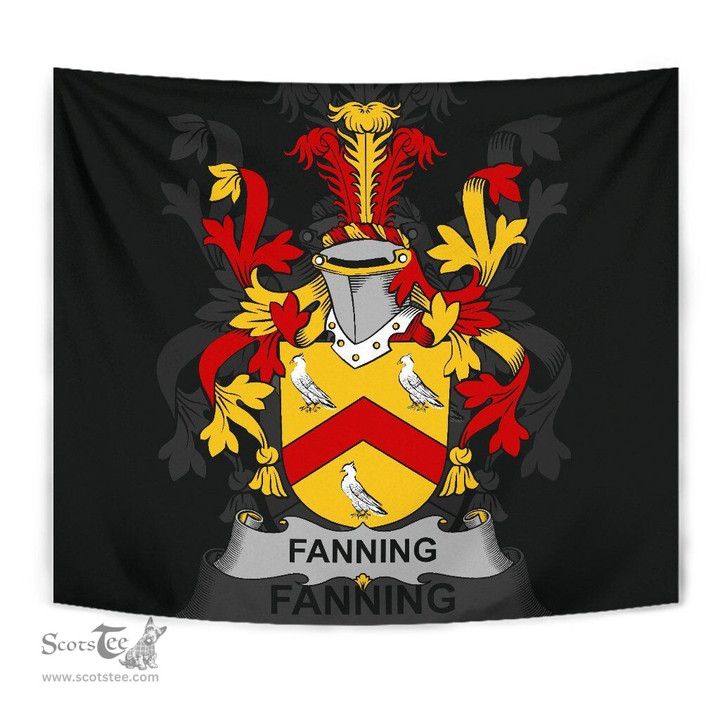 Irish Fanning Coat of Arms Family Crest Ireland Tapestry Irish Tapestry
