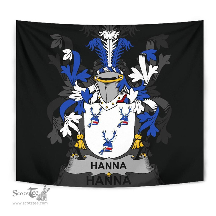 Irish Hanna or O'Hanna Coat of Arms Family Crest Ireland Tapestry Irish Tapestry