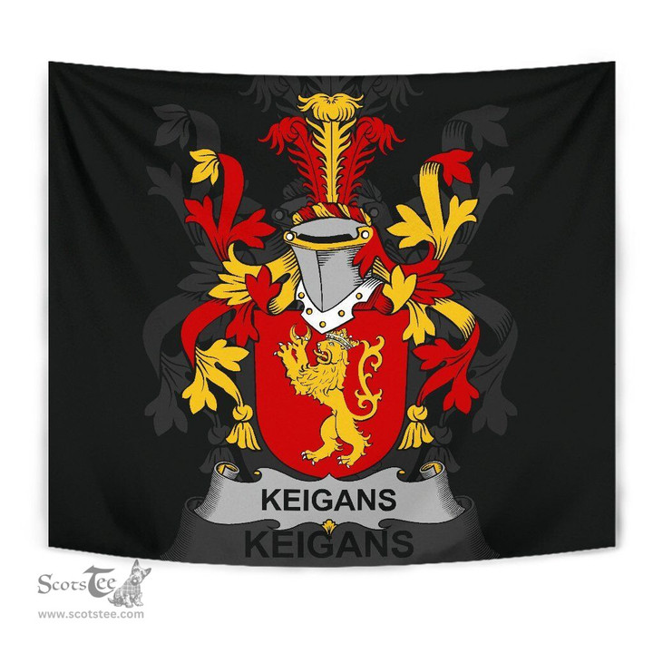 Irish Keigans or McKeehan Coat of Arms Family Crest Ireland Tapestry Irish Tapestry