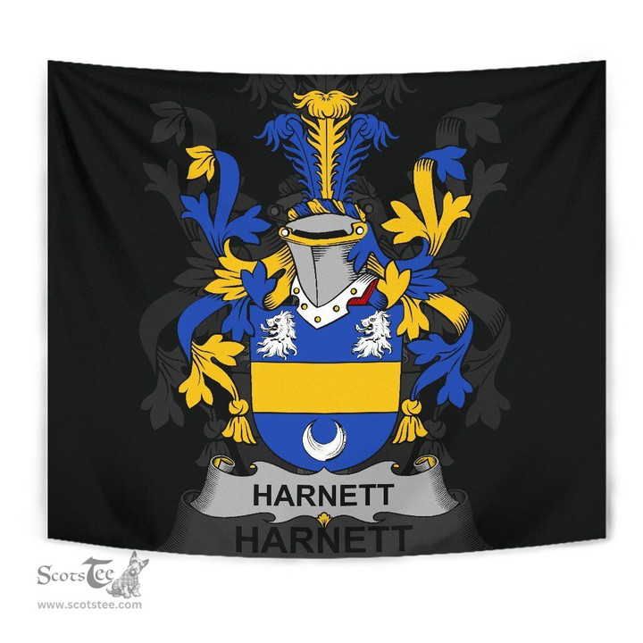 Irish Harnett or Hartnet Coat of Arms Family Crest Ireland Tapestry Irish Tapestry