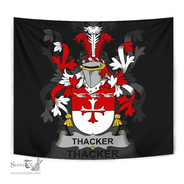 Irish Thacker Coat of Arms Family Crest Ireland Tapestry Irish Tapestry
