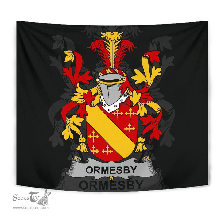 Irish Ormesby Coat of Arms Family Crest Ireland Tapestry Irish Tapestry
