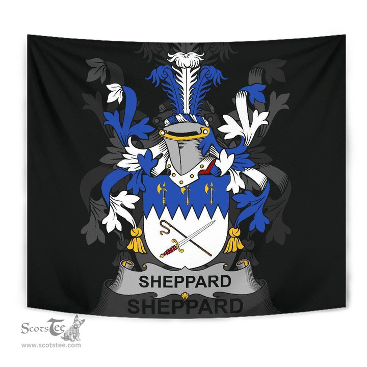 Irish Sheppard Coat of Arms Family Crest Ireland Tapestry Irish Tapestry