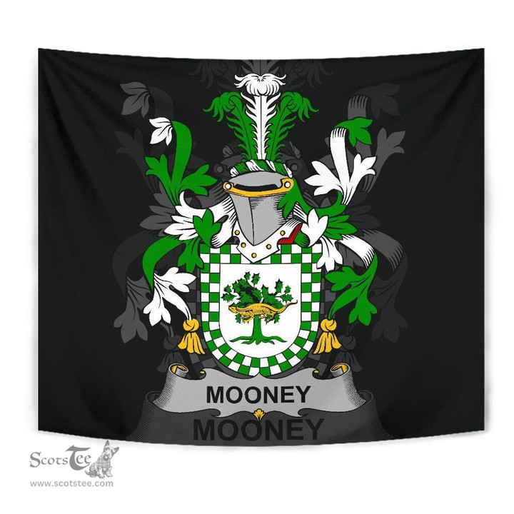 Irish Mooney or O'Mooney Coat of Arms Family Crest Ireland Tapestry Irish Tapestry