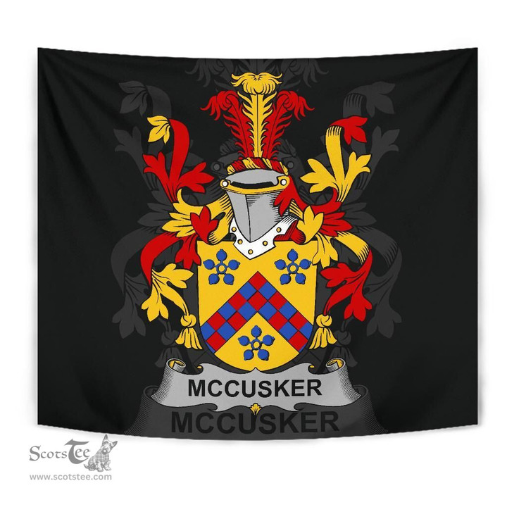 Irish McCusker or Cosker Coat of Arms Family Crest Ireland Tapestry Irish Tapestry