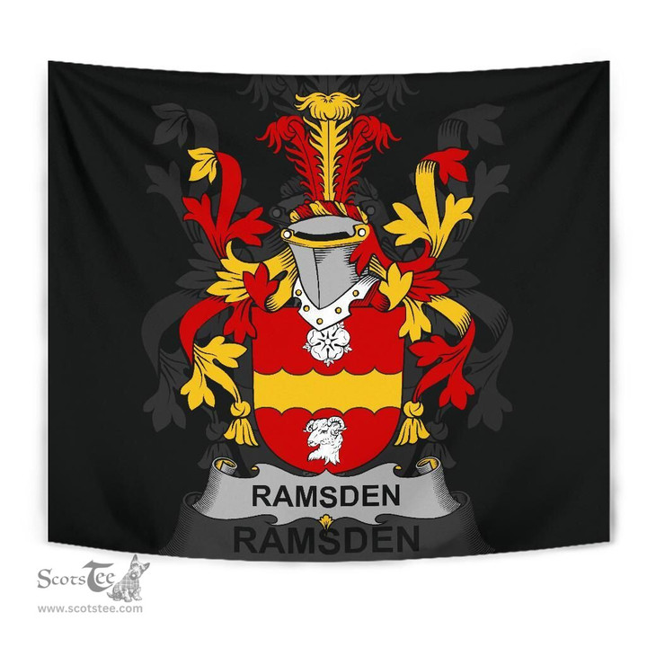 Irish Ramsden Coat of Arms Family Crest Ireland Tapestry Irish Tapestry