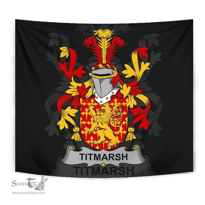Irish Titmarsh Coat of Arms Family Crest Ireland Tapestry Irish Tapestry