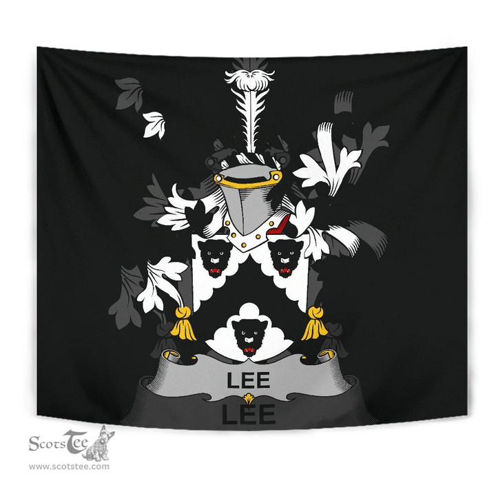 Irish Lee or O'Lee Coat of Arms Family Crest Ireland Tapestry Irish Tapestry