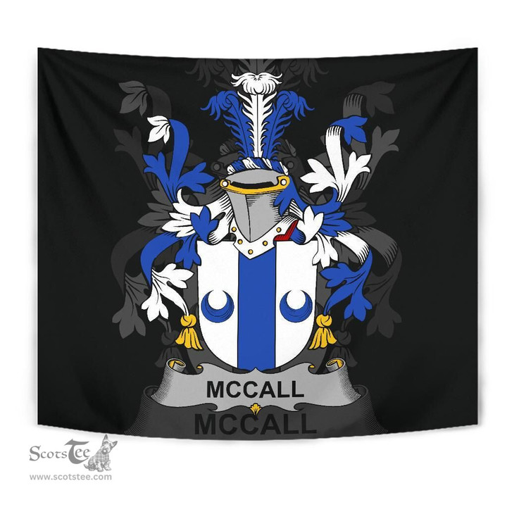 Irish McCall Coat of Arms Family Crest Ireland Tapestry Irish Tapestry