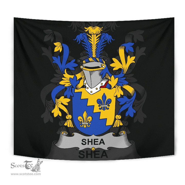 Irish Shea or O'Shee Coat of Arms Family Crest Ireland Tapestry Irish Tapestry