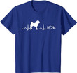 Heartbeat EKG Chinese Shar-Pei Dog Mom Gift T-Shirt