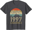 Birthday 365 Vintage 1997 Birthday Gift for Women & Men T-Shirt