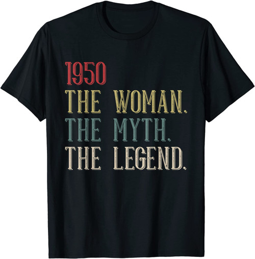 Vintage 1950 71 Years Old Bday 71st Birthday Gift Men Women T-Shirt